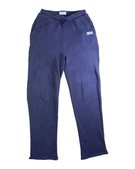 A Navy Sweatpants from American Vintage in size 13Y for neutral. (Front View)