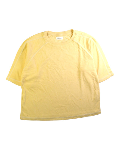 A Yellow Short Sleeve T Shirts from American Vintage in size 11Y for boy. (Front View)