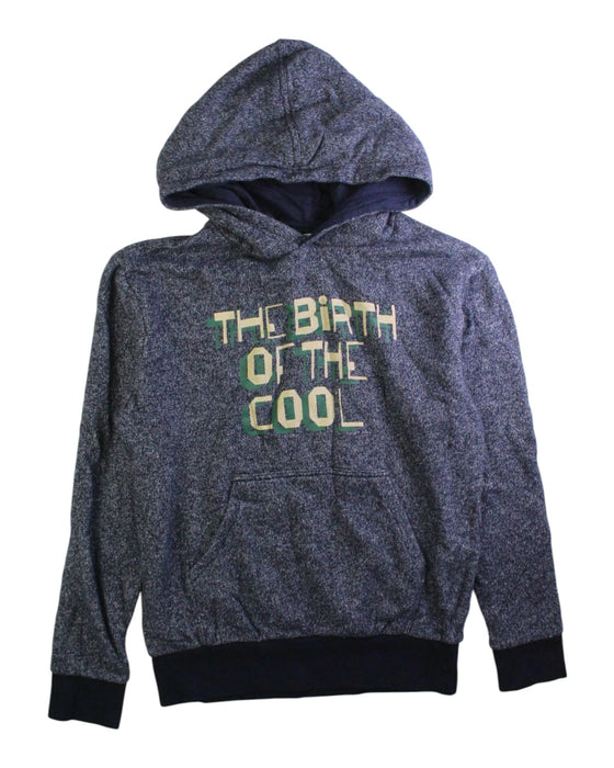 A Blue Hooded Sweatshirts from Bonpoint in size 12Y for boy. (Front View)