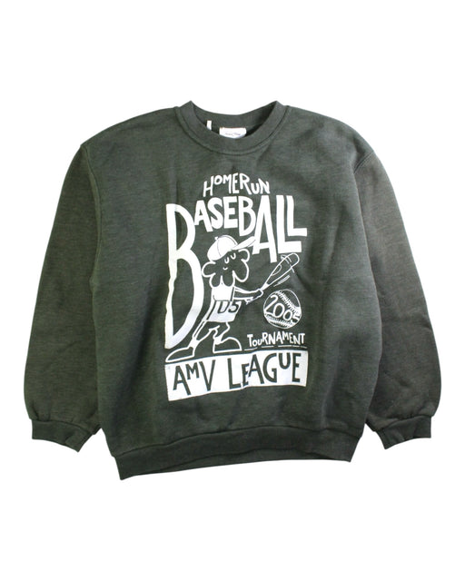 A Green Crewneck Sweatshirts from American Vintage in size 13Y for boy. (Front View)