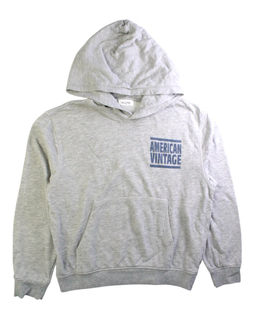 A Grey Hooded Sweatshirts from American Vintage in size 13Y for boy. (Front View)
