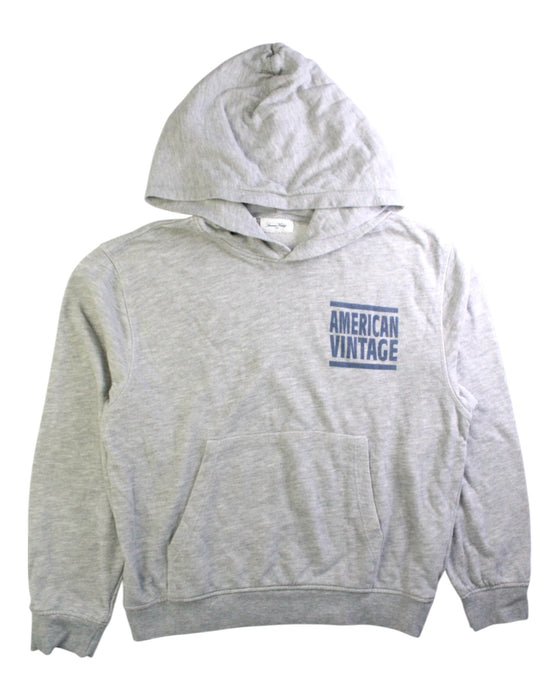 A Grey Hooded Sweatshirts from American Vintage in size 13Y for boy. (Front View)