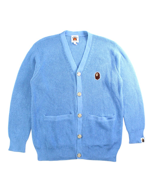 A Blue Cardigans from BAPE KIDS in size 10Y for boy. (Front View)