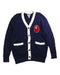 A Navy Cardigans from BAPE KIDS in size 10Y for boy. (Front View)