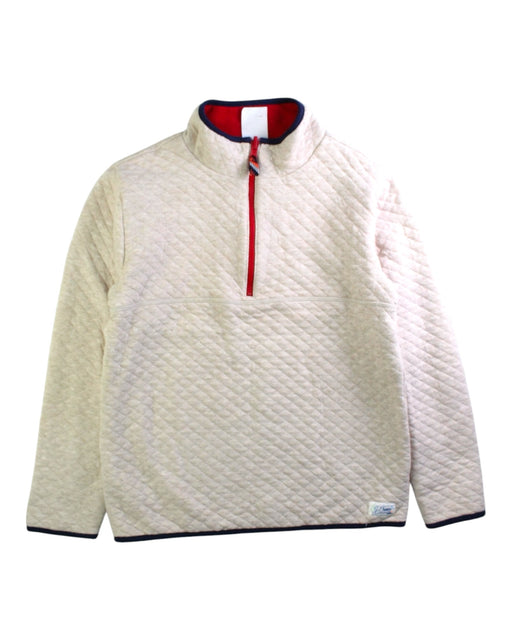 A Beige Puffer/Quilted Jackets from Crewcuts in size 10Y for boy. (Front View)