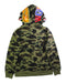 A Multicolour Hooded Sweatshirts from BAPE KIDS in size 14Y for boy. (Back View)