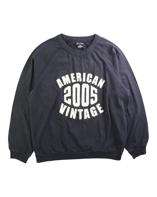 A Black Crewneck Sweatshirts from American Vintage in size 13Y for neutral. (Front View)