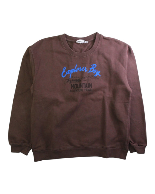A Brown Crewneck Sweatshirts from Bonpoint in size 14Y for boy. (Front View)