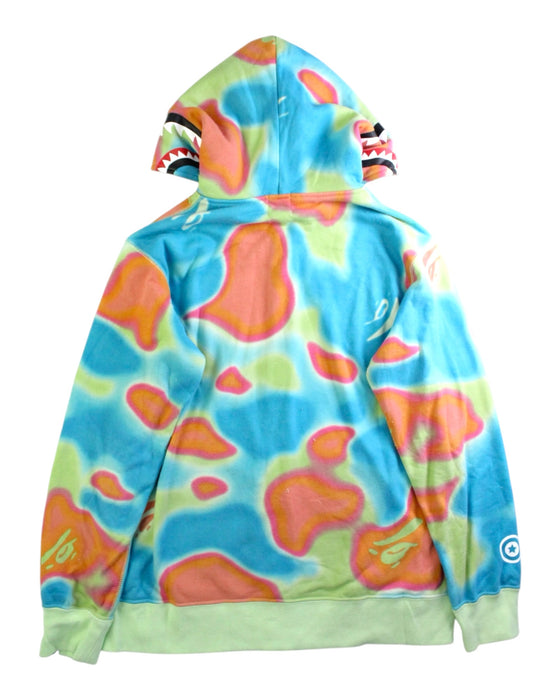 A Multicolour Zippered Sweatshirts from BAPE KIDS in size 14Y for boy. (Back View)