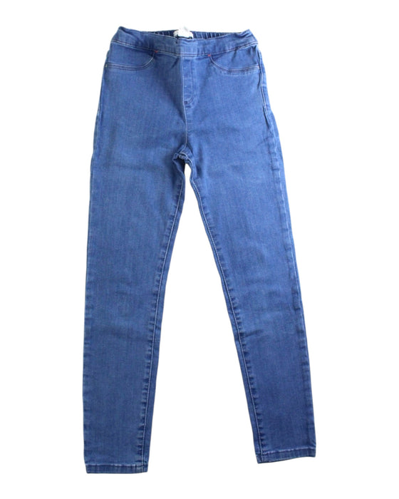 A Blue Jeggings from White Stuff in size 7Y for girl. (Front View)