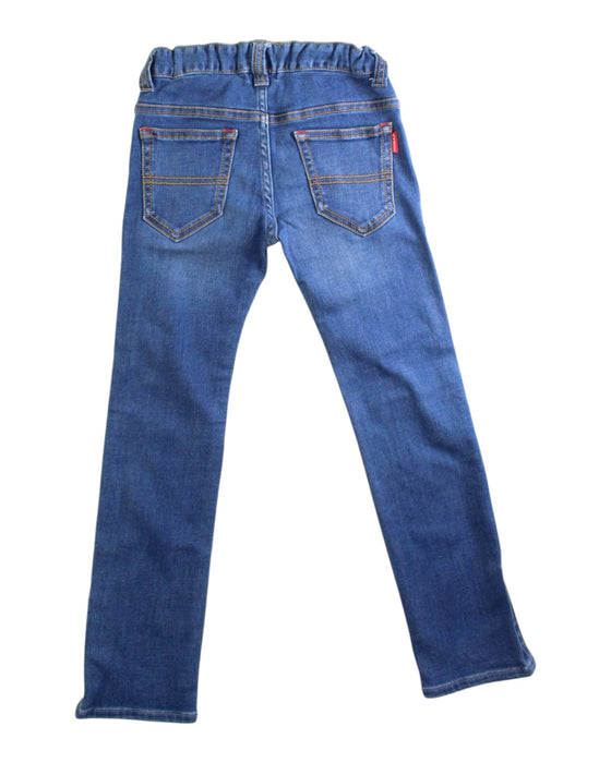 A Blue Jeans from Miki House in size 5T for girl. (Back View)