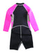 A Black Wetsuits from Minnex in size 8Y for girl. (Back View)