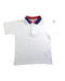 A White Short Sleeve Polos from Moncler in size 6T for boy. (Front View)