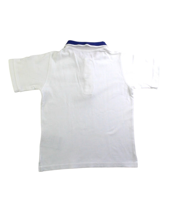 A White Short Sleeve Polos from Moncler in size 6T for boy. (Back View)