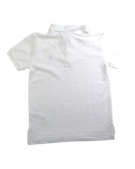 A White Short Sleeve Polos from Polo Ralph Lauren in size 5T for boy. (Back View)