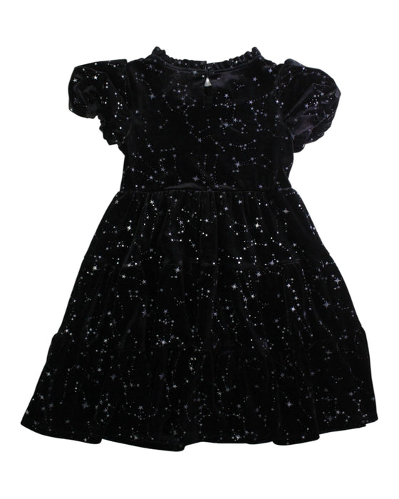 A Black Short Sleeve Dresses from Monsoon in size 7Y for girl. (Back View)