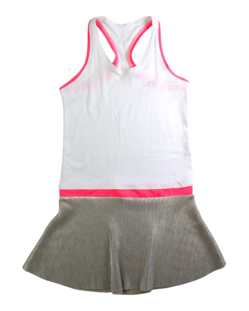 A White Sleeveless Dresses from Zoe Alexander in size 7Y for girl. (Front View)
