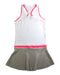A White Sleeveless Dresses from Zoe Alexander in size 7Y for girl. (Front View)
