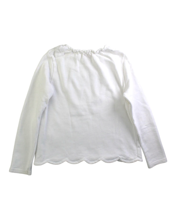 A White Long Sleeve Tops from Mezzo Piano in size 9Y for girl. (Back View)