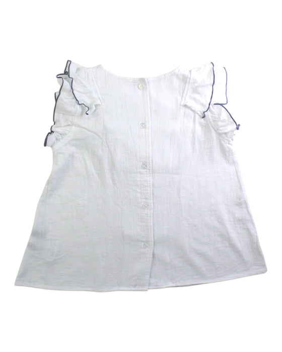 A White Sleeveless Tops from BEAMS in size 9Y for girl. (Back View)
