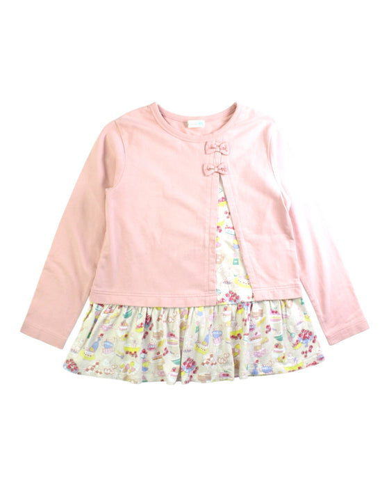 A Pink Sweatshirts from Knitplanner in size 9Y for girl. (Front View)