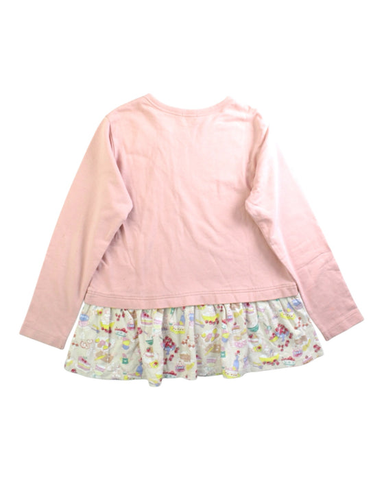 A Pink Sweatshirts from Knitplanner in size 9Y for girl. (Back View)