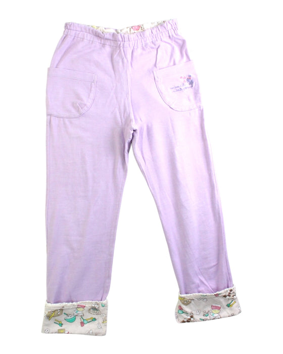 A Purple Casual Pants from Knitplanner in size 10Y for girl. (Front View)