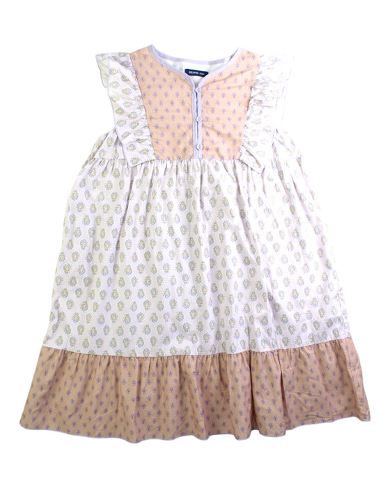 A Peach Sleeveless Dresses from BEAMS in size 9Y for girl. (Front View)