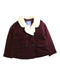 A Burgundy Coats from Jacadi in size 5T for neutral. (Front View)