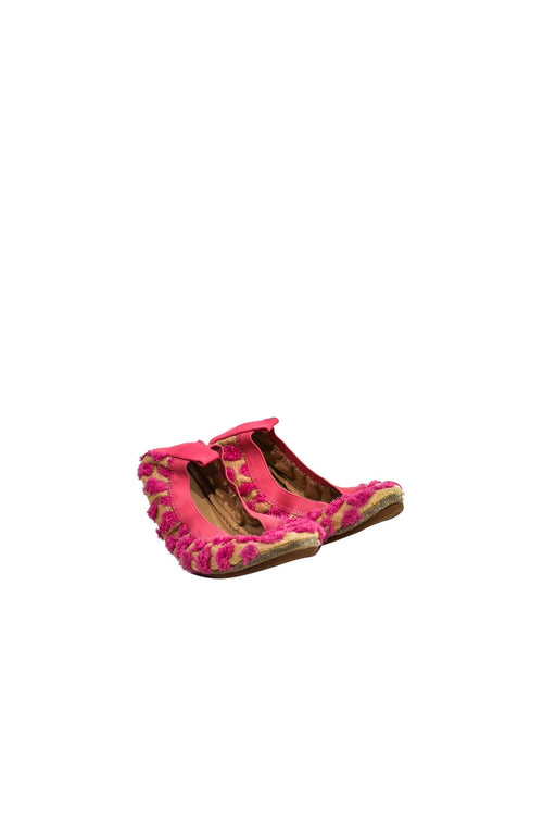 A Pink Flats from Yosi Samra in size 6T for girl. (Front View)