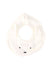 A White Bibs from Petit Main in size O/S for neutral. (Front View)