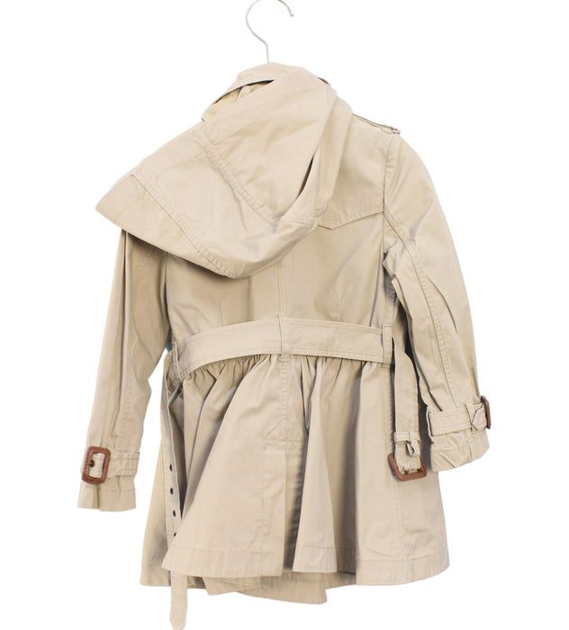 A Beige Coats from Polo Ralph Lauren in size 4T for girl. (Back View)