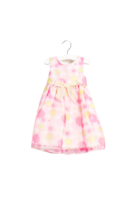 A Pink Sleeveless Dresses from Marmellata in size 12-18M for girl. (Front View)