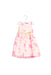 A Pink Sleeveless Dresses from Marmellata in size 12-18M for girl. (Front View)
