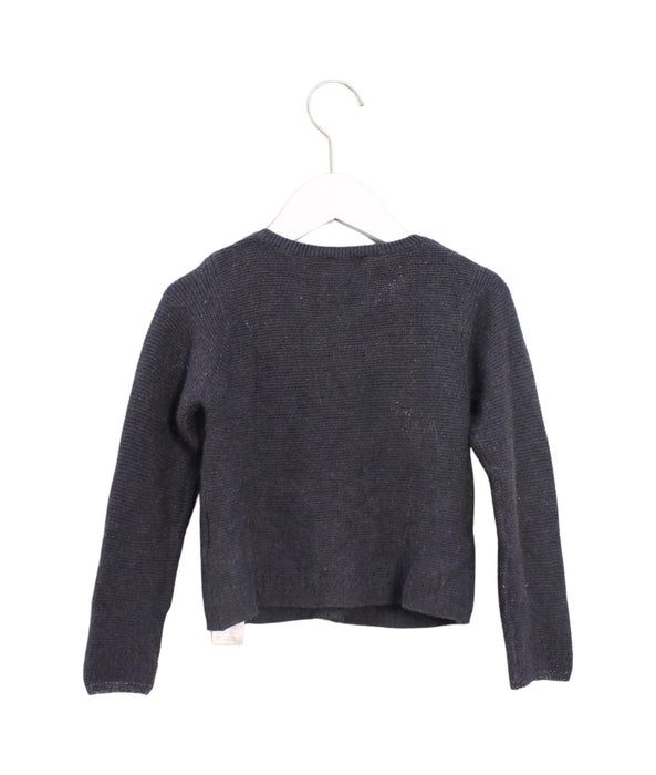 A Black Cardigans from Jacadi in size 3T for girl. (Back View)