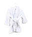 A Blue Bathrobes from The Little White Company in size 6-12M for girl. (Front View)
