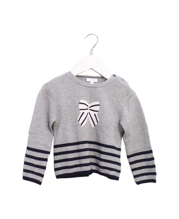 A Grey Knit Sweaters from Jacadi in size 18-24M for girl. (Front View)
