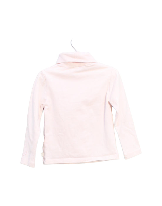 A Pink Long Sleeve Tops from Les Enfantines in size 2T for girl. (Back View)