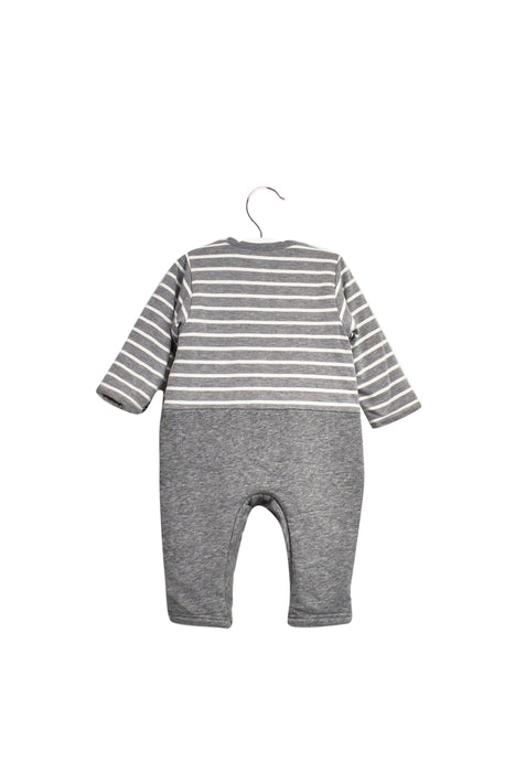 A Grey Long Sleeve Jumpsuits from Chickeeduck in size 12-18M for boy. (Back View)