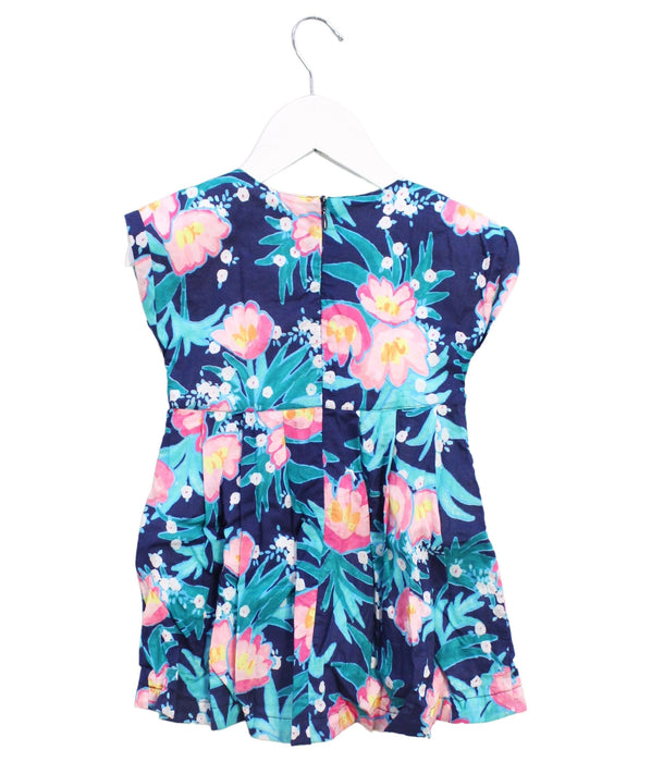 A Multicolour Short Sleeve Dresses from Catimini in size 2T for girl. (Back View)