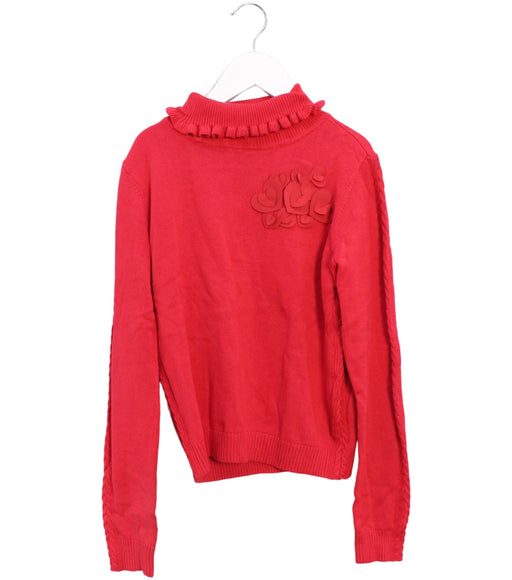 A Red Knit Sweaters from Nicholas & Bears in size 12Y for girl. (Front View)
