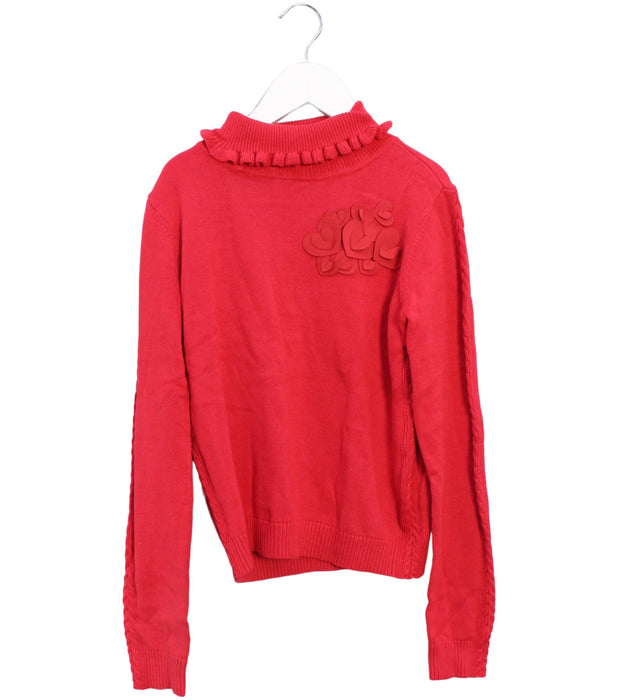 A Red Knit Sweaters from Nicholas & Bears in size 12Y for girl. (Front View)