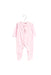 A Pink Long Sleeve Jumpsuits from Les Enphants in size 6-12M for girl. (Front View)