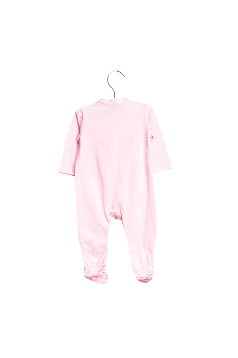 A Pink Long Sleeve Jumpsuits from Les Enphants in size 6-12M for girl. (Back View)