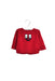 A Red Knit Sweaters from Jacadi in size 3-6M for girl. (Front View)