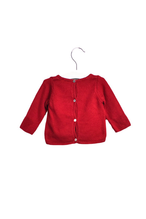 A Red Knit Sweaters from Jacadi in size 3-6M for girl. (Back View)