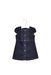 A Blue Short Sleeve Dresses from Comme Ca Fossette in size 12-18M for girl. (Front View)