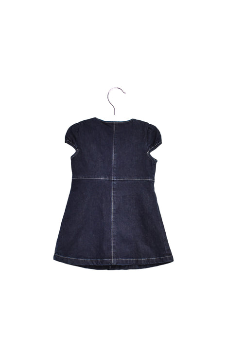 A Blue Short Sleeve Dresses from Comme Ca Fossette in size 12-18M for girl. (Back View)