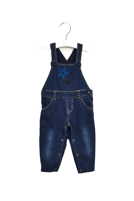 A Blue Long Overalls from Catimini in size 6-12M for boy. (Front View)