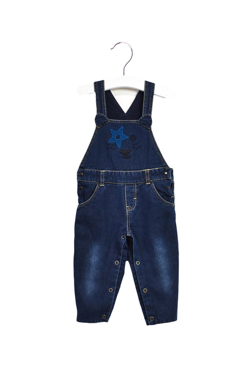 A Blue Long Overalls from Catimini in size 6-12M for boy. (Front View)